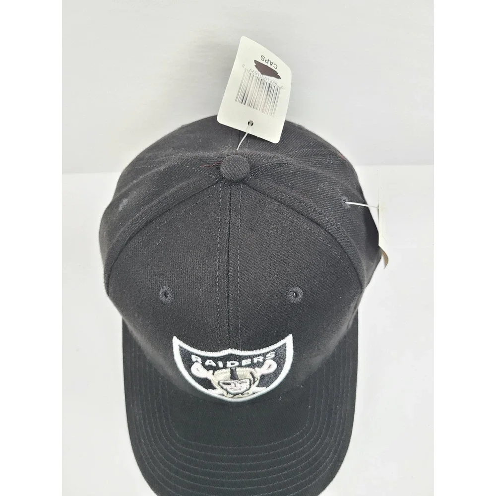 NFL Las Vegas Raiders Black Baseball Cap Adjustable Strapback Hat New with Tags